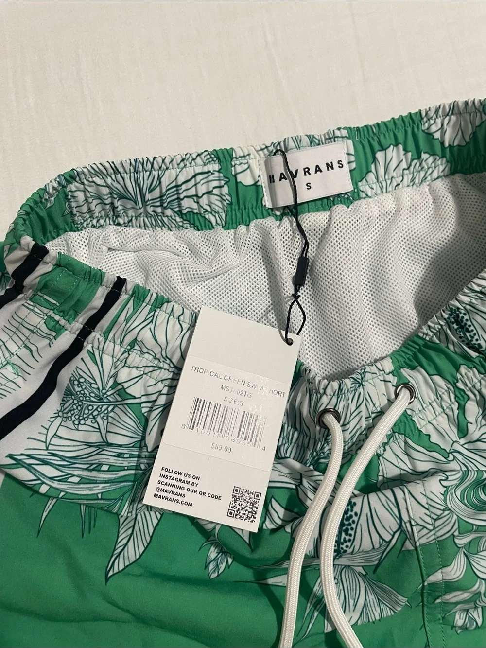 Men's Green Tropical Swim Shorts